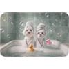 OnlyWow© Tappeto Bagno Antiscivolo Tappetino Doccia Assorbente Bath Mat | 80x50 cm - Rettangolare - Tappeti Memory Foam Bathroom Lavabile Cani - Anatre da - Asciugamani