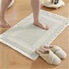 YSTELLAA Tappeto Bagno Antiscivolo Assorbente, 40x60cm, Beige | Tappeto Doccia In Microfibra Morbido, Adatto per Vasca, Doccia e WC