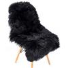 SXYHKJ Tappeto Morbido e soffice,Faux Pelliccia di Agnello,Fluffy Soft Hair Decorativo Cuscino da Sedia Divano stuoia (60x90cm - Arco, Negro)