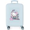 Hello Kitty Sanrio Hello Kitty Mermaid Kitty, Valigia per bambini realizzata in ABS, materiale rigido e leggero, doppie ruote, chiusura laterale con combinazione, di Joumma Bags
