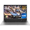 Vowmoon PC Portatile 15,6 Pollici,FHD 1920×1080,Computer Portatile Processore Celeron N4000, Notebook 12GB RAM 256GB SSD, Win 11, Apertura Schermo 180°, WiFi 5, Bluetooth 4.2, Porte USB 3.0,Mini HDMI
