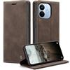 KZB Cover Libro per Xiaomi Redmi Note 17 Pro 5G Custodia Portafoglio, Caffè | 2 Slot Carte, Pelle PU Premium, Magnetica, Kickstand, Antiurto Protezione, Flip Wallet Case per Redmi Note 17 Pro 5G