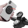 sincetop Porta cellulare bicicletta, Alluminio supporto telefono bici manubrio stelo di bicicletta da montagna, Attacco/sgancio rapido per bici da MTB/Strada/Bici Elettrica - Nero【Serie C-1a Gen】