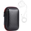 FUGLUS 1 custodia per hard disk, custodia protettiva da viaggio per hard disk esterno SSD portatile, borsa per hard disk esterno, adatta per SSD da 128 GB, 500 GB, 1 TB e 2 TB, rossa