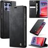 Samokor Cover Motorola Moto Edge 50 Pro Flip Pelle PU Portafoglio Custodia | Case Flip Libro Magnetica Antiurto Blocco RFID Carta Fessura Cavalletto custodia pelle per Moto Edge 50 Pro 5G,Nero