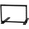 STALFLEX Armadio Rack Aperto 19 Pollici 6U | Struttura di Montaggio in Acciaio Robusto - Telaio Rack per Switch, Patch Panel, Router - Verniciato a Polvere