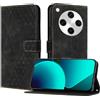 OKZone Cover per Oppo Find X8 Pro 5G,Custodia a Libro in Pelle Protettiva Folio Portafoglio con Chiusura Magnetica e Slot per Carte Wallet Case Flip Cover(Nero)
