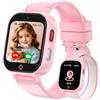 Berilona Smartwatch Bambini GPS 4G, Orologio Intelligente con Telefono Videochiamata | IP68 Impermeabile Sveglia Contapassi Camera Modalità Classe Gioco, Smart Watch per Ragazza e Ragazzo 4-12 Anni Regalo - Rosa