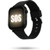 MONTY SOUL - Smartwatch di Sicurezza per Bambini/Anziani con SOS, Videochiamate, Allarme Anticaduta, Monitoraggio Salute e Localizzazione Multipla (GPS + AGPS + LBS + WiFi) - (WatchOne SOS)