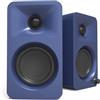 Kanto ORA 100W Powered Bi-amp Reference Desktop Computer Speakers w/Bluetooth 5.0 & USB-C | 100 Hz Crossover | Reference Quality Sound | Pair | Indigo
