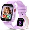 Berilona Smartwatch Bambini GPS 4G, Orologio Intelligente con Telefono Videochiamata | IP68 Impermeabile Sveglia Contapassi Camera Modalità Classe Gioco, Smart Watch per Ragazza Ragazzo 4-12 Anni Regalo - Lavanda