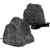 STUDIOFINIX 6,5 Pollici Rock Bluetooth Altoparlanti Impermeabile Potente 400 Watt Bassi Profondi Resistente a Tutte le Intemperie per Giardino esterno Piscina Patio Deck Portico BBQ（1 Coppia, Grigio）