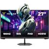 YEYIAN Monitor Gaming Piatto Avance 27 FHD | 1920x1080 | Pannello IPS | Angolo 178° | 1000:1 | 180 Hz | 16:9 | 16,7 Milioni di Colori | Risposta 1 ms | VESA | DisplayPort/HDMI | YMF-IPF27-G1