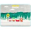 Silver Buffalo South Park Bus Stop - Coperta in pile con Kyle, Stan, Eric Cartman e Kenny 114,3 x 152,4 cm, morbida e accogliente, 180 g/m²