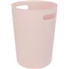 JVL Modu - Pattumiera rotonda da 9,7 l, per bagno, camera da letto, ufficio, colore: Rosa