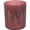 Cosy & Trendy Cosy Home - Set di 6 candelabri in vetro, bordeaux, 7 x 7 x 8 cm