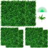 VEVOR Pannelli per Siepe Artificiale in Bosso, 6 Pezzi, 50,8 x 50,8 cm | Fogliame verde dall'effetto realistico, spessore 4 cm, per decorare recinzioni, balconi e pareti con un tocco più naturale