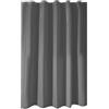 InterDesign iDesign Tenda doccia in tessuto, Tende per doccia in poliestere con orlo rinforzato, Tenda bagno lavabile con dimensioni di 183,0 cm x 183,0 cm, grigio scuro