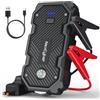 NexCyber Booster Avviamento Auto, 6000A Avviatore Batteria Auto (10.0L Gas or 8.0L Diesel), 12V Avviatore Emergenza Per Auto con LED/Porta USB Starter Batteria Portatile