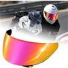 PSLER Visiera di ricambio per moto per HJC HJ-38, compatibile con i caschi integrali i71 F71, visiera antigraffio e con protezione UV, predisposta per Pinlock (rosso profondo)
