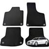 MTC Automotive Tappetini Audi A3 8P/8PA dal 2003-2012 dal Audi A3 8P/8PA dal 2003-2012 Su | Tappetini Auto con Moquette Nero, Battitacco in Gomma Rinforzata, Fissaggio a Bottone, Antiscivolo