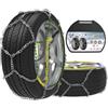LEYAOYAO 2 Pezzi x 12 mm Catene da Neve in Lega di Acciaio, Catene da Neve Durevoli per Auto con Tenditore (KN 100)