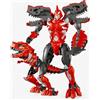 Generic Robot Trasformabile Dinosauro Dino Robot Trasformabile Robottino Grande Giocattolo Tirannosauro Triceratopo Jurassic Dino Bot Mech da Collezione,Colori e Soggetti Assortiti Soggetto Casuale (c)