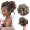 TESS Chignon Capelli Elastico Capelli Finti, Chignon Extension Facile Per Capelli Ricci Posticci Per Capelli Mossi Scrunchie Parrucchino Donna Elastico Finti, Dal castano cioccolato al biondo biondo