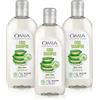 Omia, Fisio Shampoo Eco Bio con Aloe Vera del Salento, Shampoo per Lavaggi Frequenti, per Capelli Secchi, Dona Luminosità al Capello, Senza Siliconi e SLES, 3 Flaconi da 250 ml