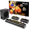 Lustrens Soundbar 4.1 con Dolby Atmos, soundbar da 300W con subwoofer e audio surround
