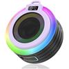 Lustrens Altoparlante Bluetooth da doccia, altoparlante Bluetooth portatile con audio stereo e ventosa, impermeabile (IPX7)