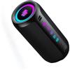 Lustrens Altoparlante Bluetooth con luci, cassa audio Bluetooth 5.4, resistente all'acqua IPX7, connessione TWS, ingresso AUX, supporto scheda TF, modalità EQ a 2 bande