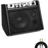 Lustrens Altoparlante Bluetooth, monitor, amplificatore per batteria elettronica, tastiera e chitarra acustica, con cavo