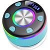Lustrens Altoparlante Bluetooth con luci RGB, impermeabile (grado di protezione IPX7) e dotato di ventosa