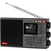 Lustrens Radio internet intelligente multi-band LC90, portatile, con ricezione AM/FM, onde lunghe e corte, Wi-Fi, Bluetooth e supporto per schede TF