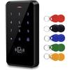 Lustrens Tastiera di controllo accessi impermeabile IP68, completa di 10 portachiavi RFID