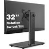 Lustrens Supporto per monitor Vesa, base indipendente per scrivania, compatibile con monitor da 13 a 32 pollici