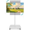 Lustrens Supporto TV a soffitto, regolabile, per televisori da 32 a 70 pollici, con rotazione di 90°, colore bianco