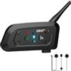 Lustrens Auricolare Bluetooth per interfono, compatibile con motociclette e sci, per la comunicazione