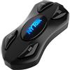 Lustrens Interfono Bluetooth per motociclette, auricolare per casco con portata di 1000 metri