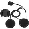 Lustrens Auricolare Bluetooth, microfono, ABS, per casco da moto, interfono V4/V6