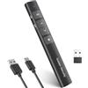 Golden Security Puntatore Presentatore Wireless Presenter Telecomando Presentazioni Powerpoint, 2.4GHz Telecomando Computer Slide PC Pointer per Presentazione, Insegnamento, Ufficio, Conferenze, ecc