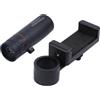 Generic Mini telescopio monoculare 2000 x 24 con supporto per smartphone, visualizzatore ottico HD BAK-4 per campeggio all'aperto, escursionismo, caccia agli uccelli, design leggero e portatile, nero