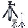 CERFFOOL Mini treppiede telescopico per DJI/GoPro/Insta360 con adattatore 0.6 cm | Asta per selfie da 25 cm per DJI Osmo 360/Pocket/Action per GoPro Hero/Insta360 X6 X5 X4 Air portatile vlog