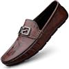 CZHIHANEG Mocassini da Uomo Scarpe Traspiranti Casual Mocassini in Pelle Fatti a Mano Slip On Driving Business Shoes38-49 EU