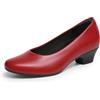DREAM PAIRS Scarpe da Donna con Tacco Basso | Punta rotonda spessa da 4,1 cm, comoda senza lacci, con tacco basso, formale, casual, lavoro, ufficio, lavoro, quotidiano