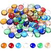 HETYYAEKQ 1000 G Pepite di Vetro, Pietre di Vetro Colorate per Lavori Artigianali, 17-20 mm Pietre Decorative per Vasi, Ciottoli di Vetros per Acquari, Giardini, Fai da Te, Matrimoni, Compleanni, Decorazioni