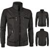 VEQUÈ Giubbotto da Uomo softshell Con Zip Frontale Collo Alto Giacca a Vento Sportiva Leggera Tasche Multiple Giubbino Leggero Casual