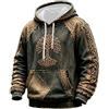 Generic Felpa con Cappuccio da Uomo a Tema scandinavo | Felpa con Cappuccio ispirat | Cappotti E Giubbotti Uomo Firmati Taglie Corte Scuro Autunnali Trendy Fulmini Mettere Basica Stravaganti
