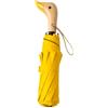 Travebo Donne/Bambini，Ombrello Pieghevole da Viaggio con Manico in Legno a Forma di Graziosa Papera, Leggero, Portatile, 8 Stecche, Zaino/Auto, Robusto e Pieghevole, Pioggia/Sole, UPF 50+,Anti UV